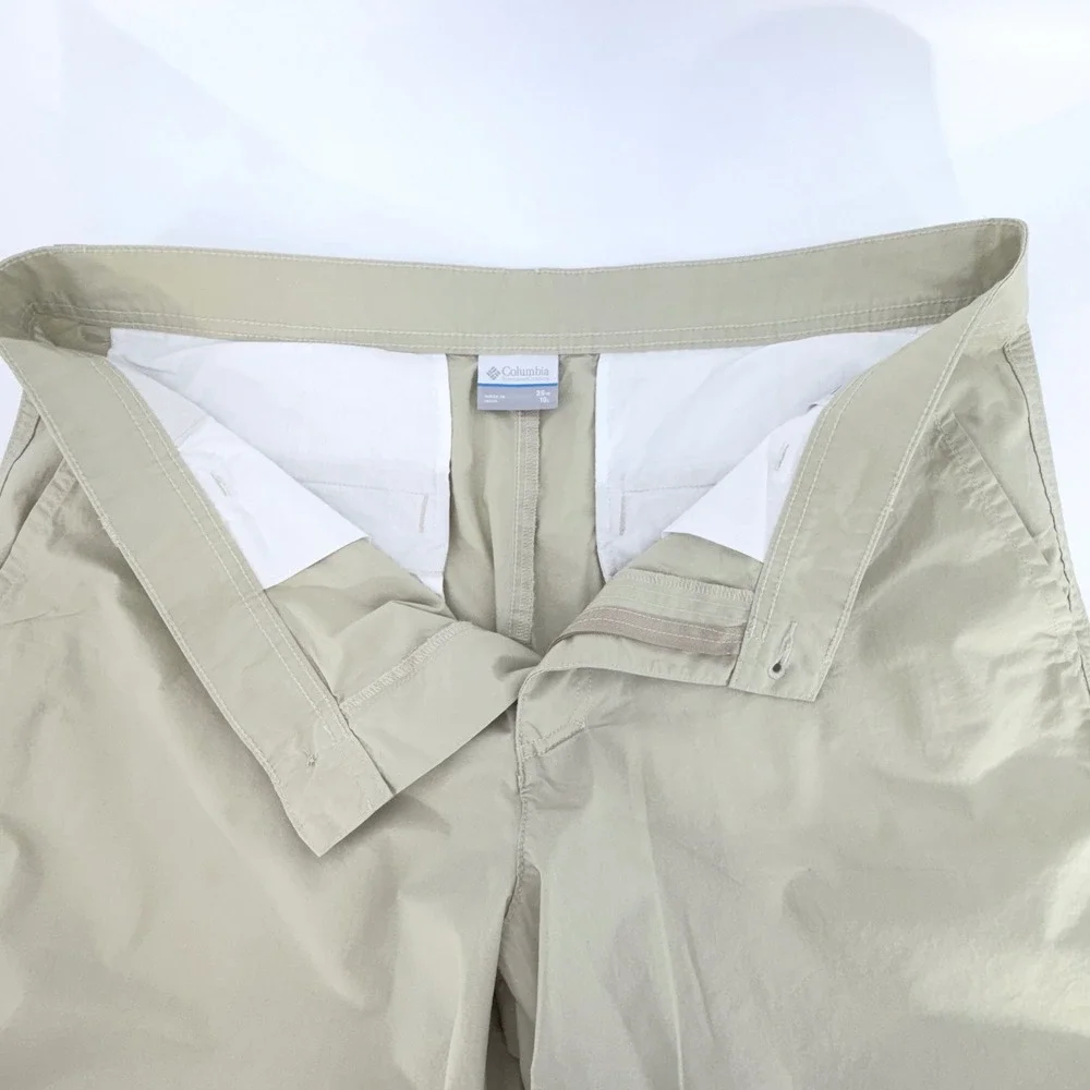 Columbia Shorts Mens 36 Tan Excellent‎ Cotton Poplin Hiking Casual AM4471 - Picture 5 of 9